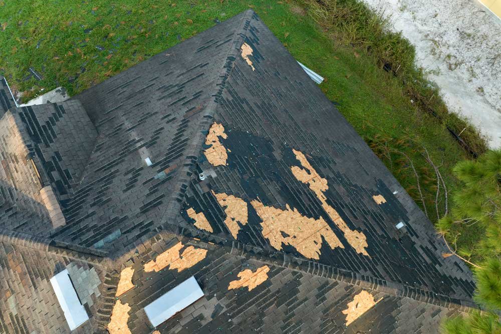 Roof damage in Florida